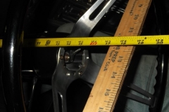 110 wheel surface is 17in from dash at location in next photo