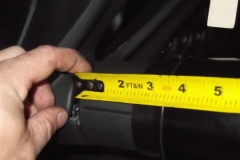 113 column trim cone is 2.3in from dash pad