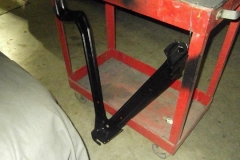 132 spare tire tub support frame painted