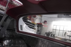 350 rear window trim installed