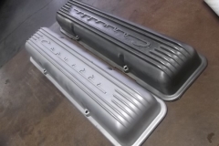 129 valve cover before and after blasting