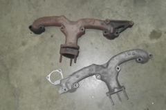 133 manifold before and after blasting