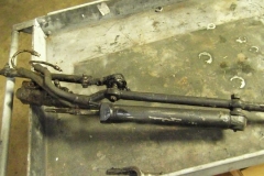 159 front steering assemlby was seized at all fittings - had to be removed as assembly and pressed out on bench