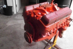 728 engine in fresh orange paint
