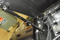 155 hood support was not mounted at lower bolt