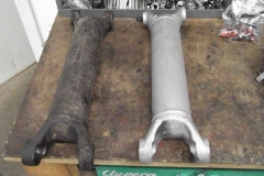 265 half shaft before and after blasting