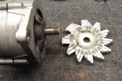 357 alternator disassembled for inspection