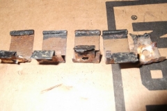 563 sill plate wire cover retainers - note one is rusted in half