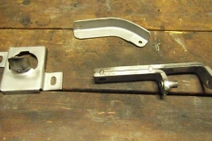 663 starter brace, alternator bracket, and column bracket stripped to bare metal