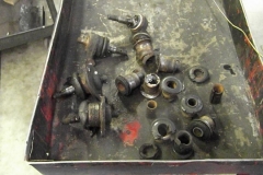 124 old bushings and ball joints from front a arms
