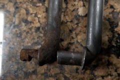 220 new vs old clutch fork front pin