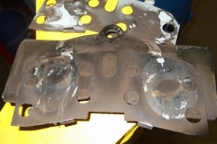 107 brake pad shims were not removed - should not be used on Corvettes