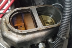 105 master cylinder fluid contaminated and low showing leaks