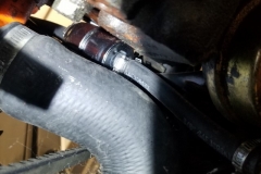 124 aftermarket fuel filter added at pump rubber hose
