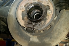 186 LH parking brake is all original and rusted with broken spring