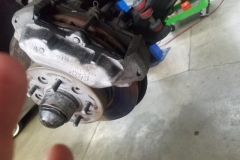 139 RF caliper leaking rotor has been replaced