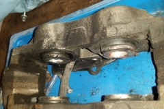 145 caliper removed showing leaks
