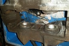 148 caliper removed showing leaks