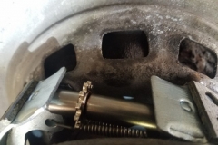 184 SS hardware installed in parking brakes