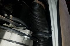 233 fabricated bracket to hold fresh air hose from alternator