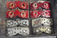 149 old brake pads removed
