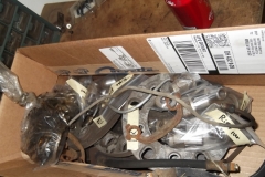 143 parts removed that will be replaced, pads, hoses, bearings, french locks