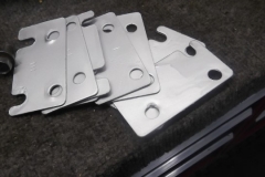 322 door shims in silver paint to preserve