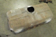 396 fuel tank surround removed