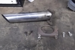 181 tail pipe removed - ntfp clamp