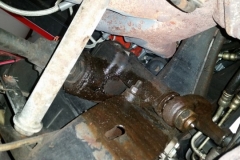 112 steering gear box leaking