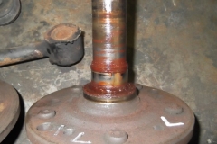 135 LH axle - note the bearing location is worn around .0015 inch