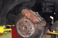 148 LR caliper - rotor is original to car but has had the rivets removed