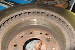 152 rear rotors in poor shape - contact area for parking brake is too rough for use