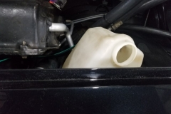 733 coolant overflow tank installed