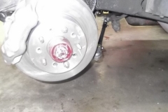 173 rotors installed with calipers and note the heavy red disk brake grease