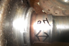 199 RH rear axle worn at outboard bearing contact