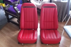 121 seats upholstered