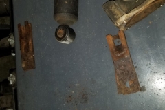 116 rusted shims removed