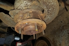 125 park brake hardware removed