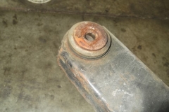166 trailing arm bushings are cracked and appear original