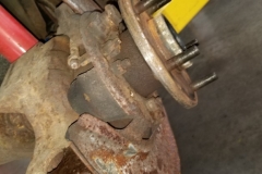167 RR park brake hardware all missing