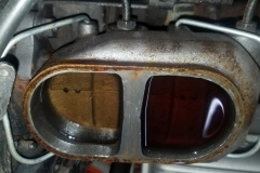 138 brake fluid half low in rear reservoir