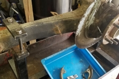 142 park brake hardware removed