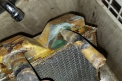 121 corrosion on heater corer