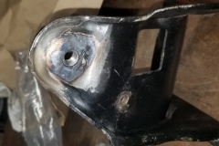 106 shifter bracket removed and blasted to weld on new nut