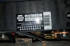 185 battery installed with side terminal cut off switch