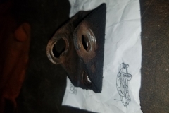 129 rear sway bar link bracket to be replaced