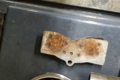 178 wet and rusted brake pads