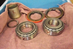 107 RH new bearings and shim, spacer for setup and measurement