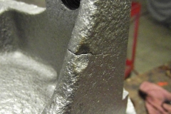 160 crack found at rear end cover